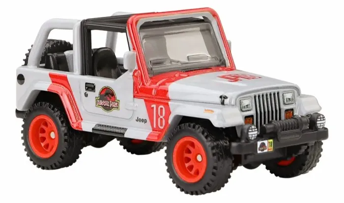 Jeep Wrangler Sahara 92 Jurassic Park - Hot Wheels Premium 