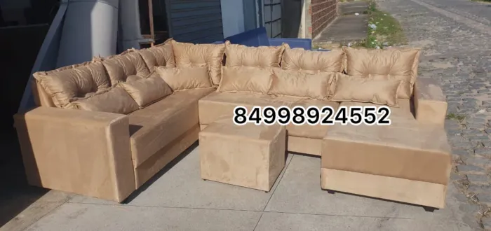 Sofá de canto com chaise