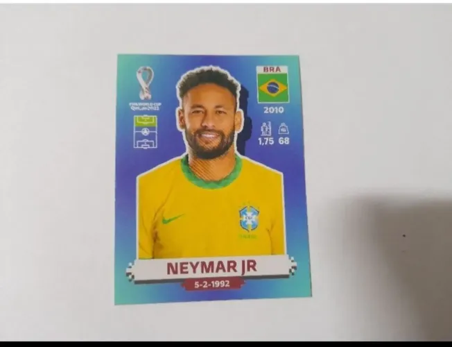 Figurinha do Neymar da copa de 22