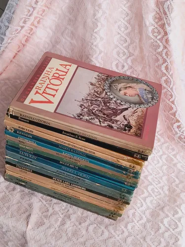 coleção os grandes líderes com 20 edições livros livro biblioteca raro antigo antiquario