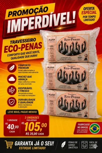 TRAVESSEIRO ECO-PENAS PLUSH