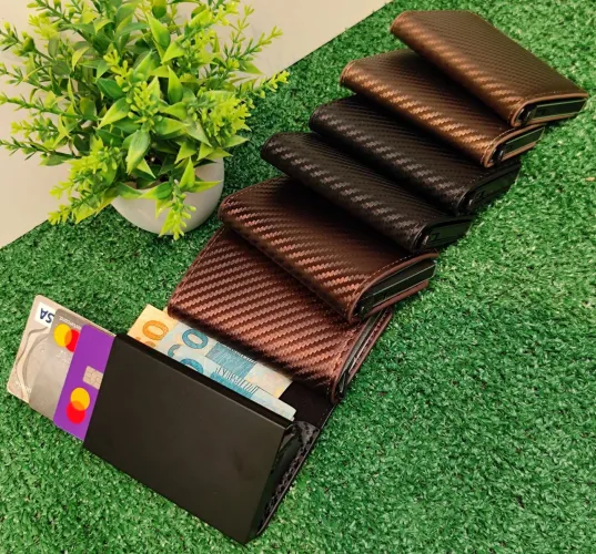 Carteira elegante e minimalista anti-furto Rfid