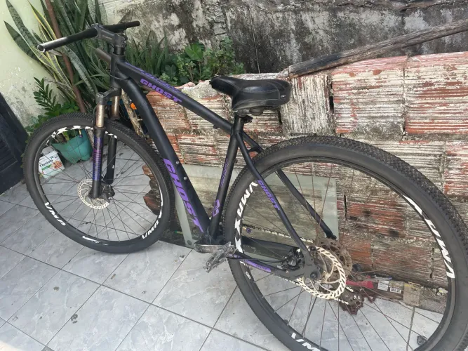Bicicleta Oggi Hacker Sport Aro 29 Ghost Purple