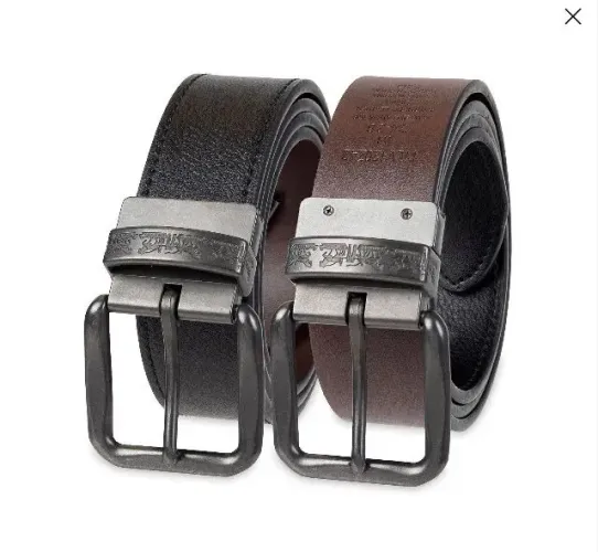 NOVO Cinto Couro Levi's Reversível Preto e Marrom Tamanho Médio