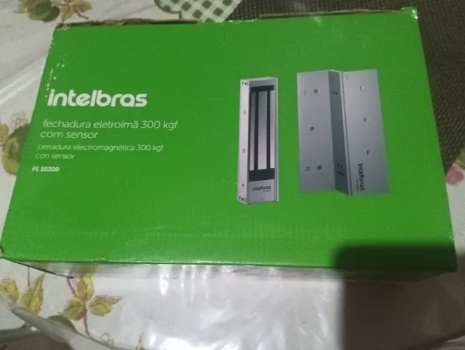 Fechadura eletroímã 300kgf para portas 