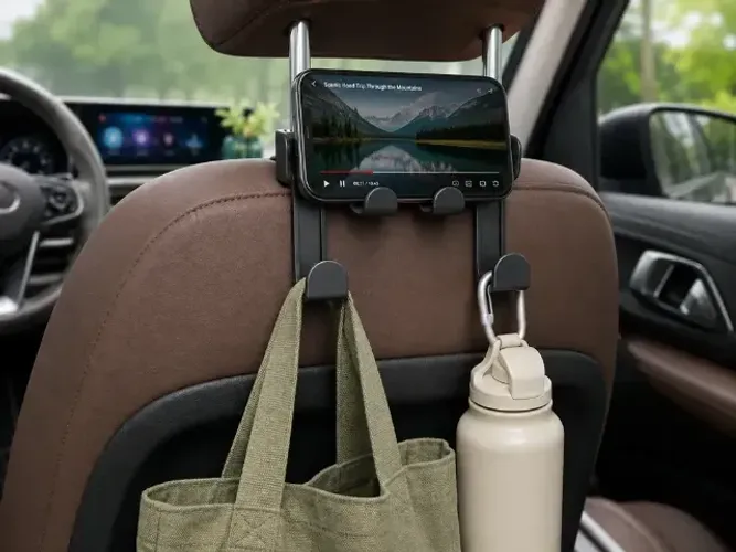 Gancho para Encosto de Carro & Suporte para Celular