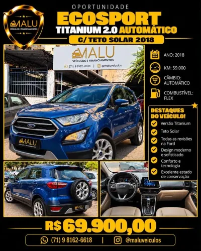 Ford Ecosport Titanium 2.0 16V Flex 5P Aut. 2018
