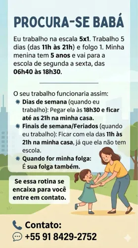 Vaga de babá 