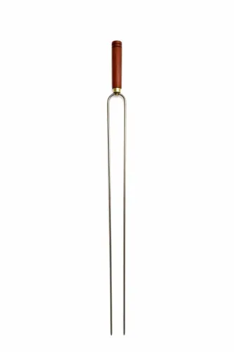 Espeto Duplo Para Churrasco Em Aço Carbono Galvanizado 70cm