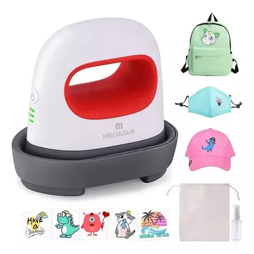 ?Mini Prensa Térmica Simples Máquina De Engomar Para Sacos De Roupas Verde Mecolour