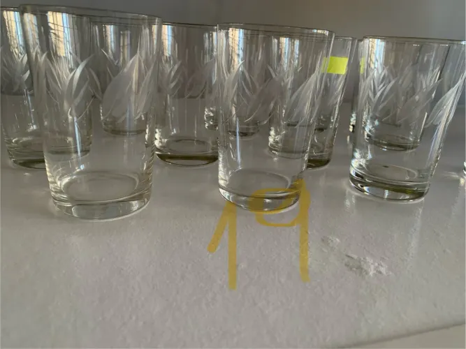Taças de cristal para licor 