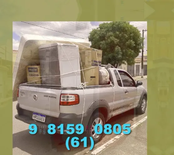 frete! disponível agora para mudar seus pertences com qualidade em Riacho Fundo!