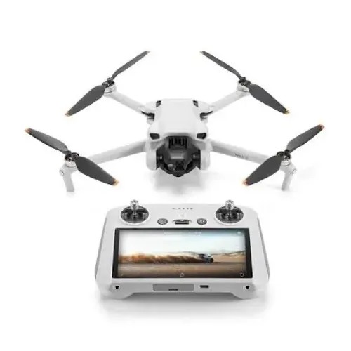 DJI Drone Dji Mini 3 Rc com câmera 4k Cor Branzo e Cinza Novo 