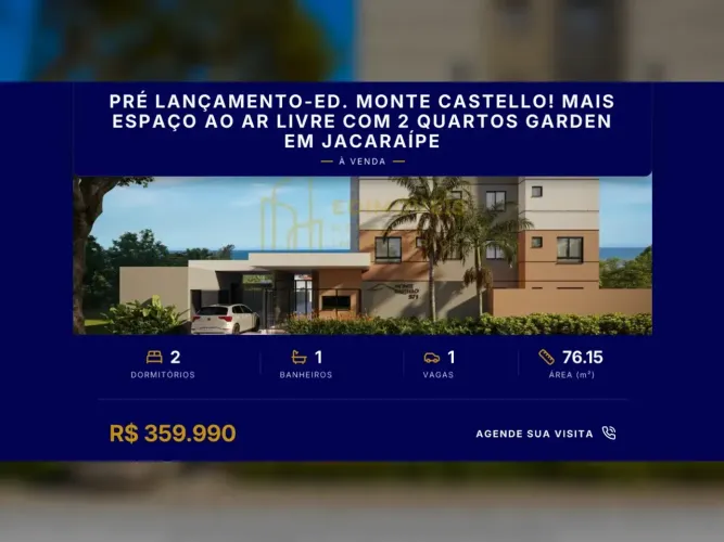 Exclusivo apartamento Garden em Conjunto Jacaraípe: venha conhecer!