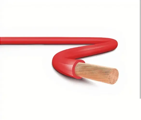 CABO FLEXÍVEL 6,0 VERMELHO ROLO 100 METROS