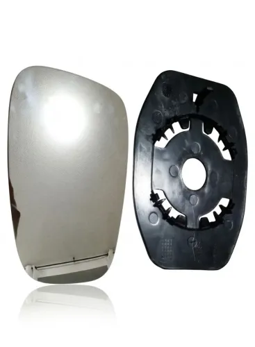 Lente Espelho Retrovisor Fiat Novo Uno Vivace / Way (2010 a 2021) Com Base - Lado Direito