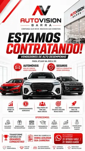 Vendedores (as) de Automóveis e Seguros