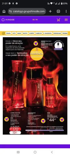 Perfumes na promoção 