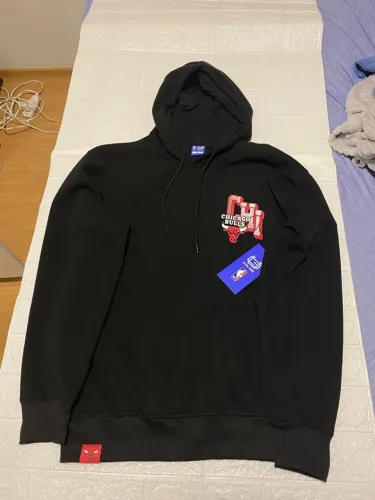 Moletom NBA Chicago Bulls Preto Ultra Game Tam M Novo