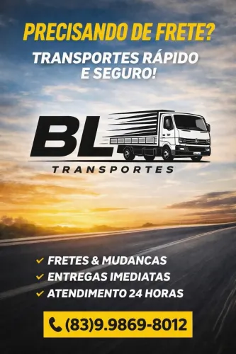 Fretes e Mudanças em João Pessoa | Caminhão Carroceria Aberta | Entrega Rápida