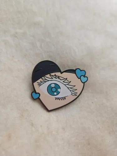 Enamel pin jujutsu kaisen satoru gojo nattycatpins