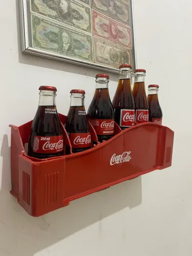 Decoração engradado coca cola antigo 