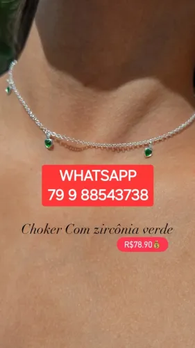 CORRENTE PRATA 925 CHOCKER - ORIGINAL TEMOS PULSEIRA BRINCO CHOKER BRACELETE NAMORADOS