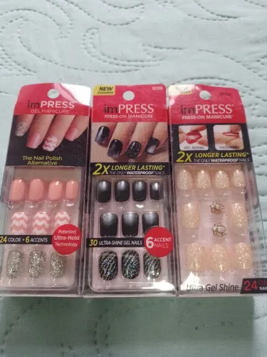 Kit 3 unidades unha gel Impress