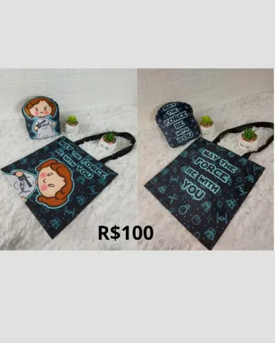 Kit Almofada + Ecobag Geek