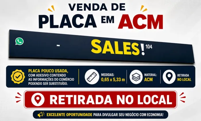 Placa ACM fachada