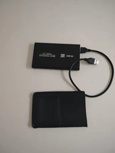 Case com HD externo 120 gigas