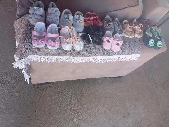 Sapatos femininos para criança