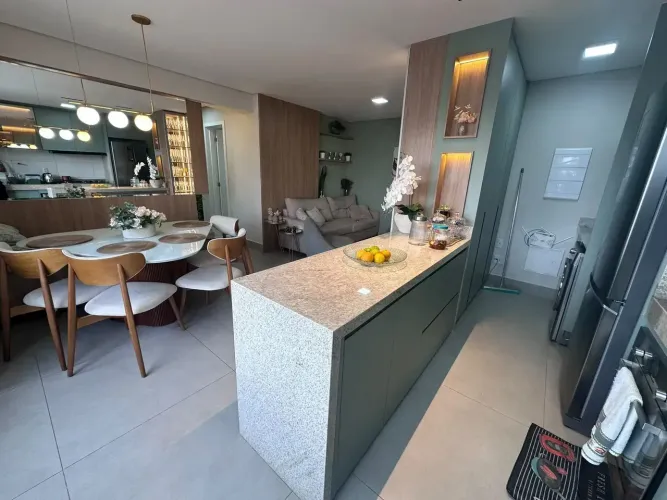 Apartamento mobiliado com 3 quartos para locação no Setor Aeroporto, Goiânia