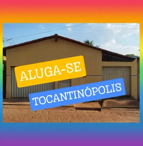 Aluga-se Casa 3Q 1 Suíte Tocantinópolis Bairro Dergo Lado UFNT Campus Centro Frente Ageto