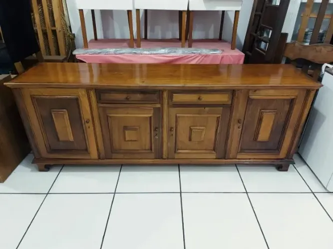 Buffet Aparador Anos 50 em Jacarandá 4 Portas c/ Chave 2 Gavetas em Ótimo Estado