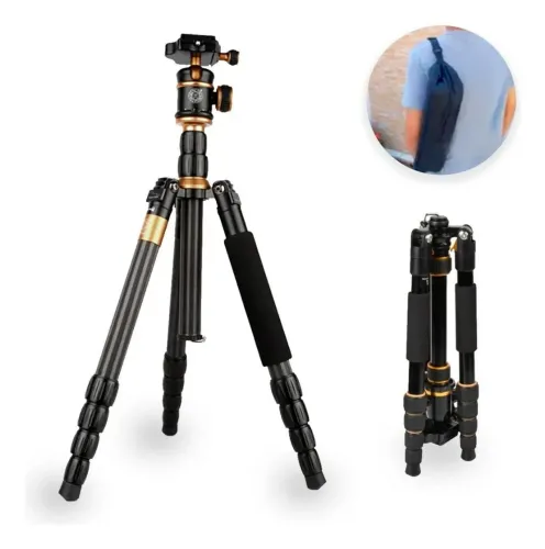 Tripé Profissional + monopé Alumínio 1.6m