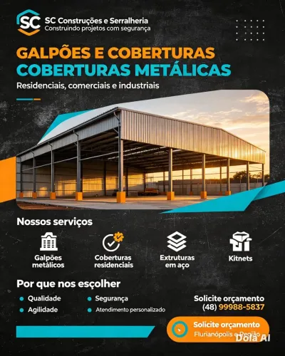 Estruturas e coberturas metálicas