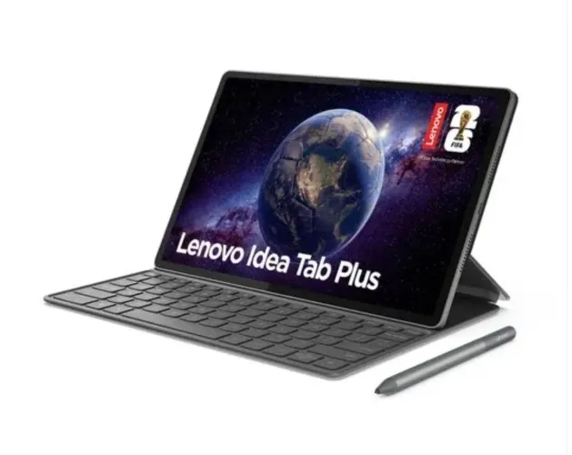 Tablet Lenovo Idea Tab Plus 128gb com Caneta, Capa Teclado, Mouse e SD de 256gb.