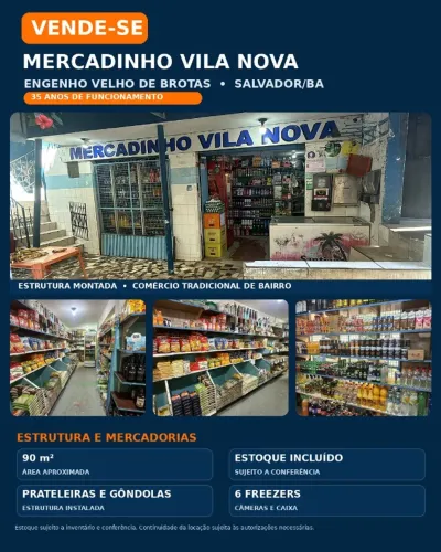 PASSO PONTO - MERCADINHO À VENDA - ENGENHO VELHO DE BROTAS