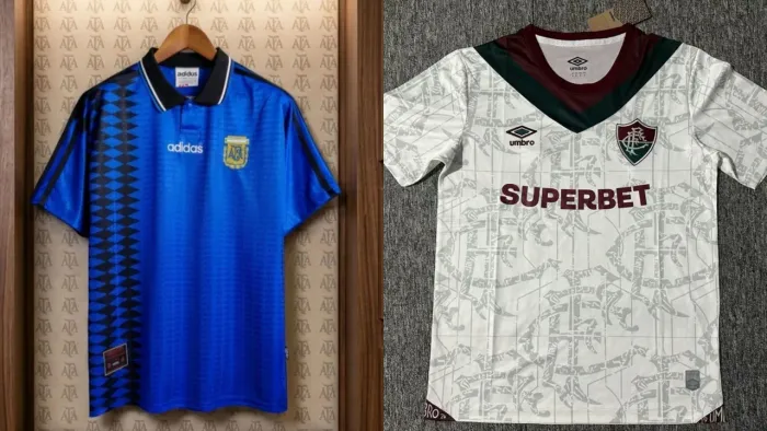 Camisa Fluminense + Argentina Tamanho M Oficial 