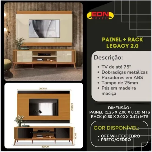 Painel e rack