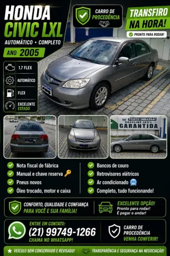 Honda Civic Sedan Lx/lxl 1.7 16V 115cv Aut. 4P 2005