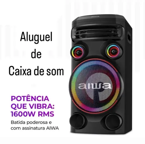Aluguel de Caixa de Som com Microfone.
