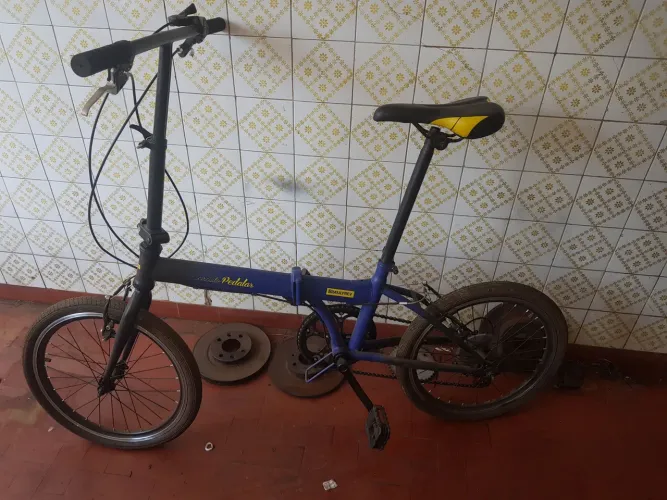 Bike dobrável banco do Brasil