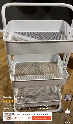 Carrinho auxiliar