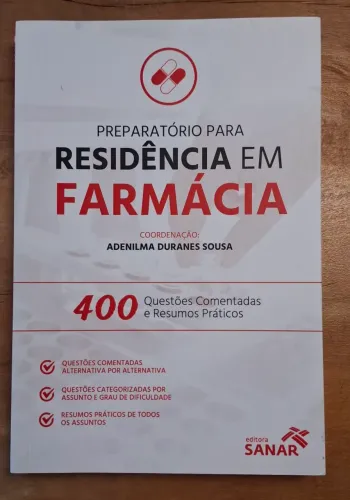 Livro Preparatório para residência em farmácia - Editora Sanar