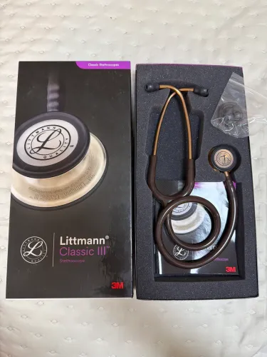 Estetoscópio LITMANN CLASSIC lll 3M - chocolate e cobre