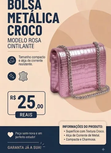 Bolsa metálica