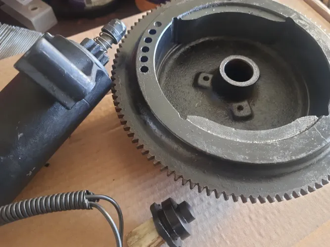 Partida elétrica motor  popa 15 hp evinrude Johnson 