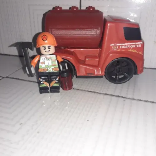 Kit Lego bombeiro + Caminhão de bombeiros 